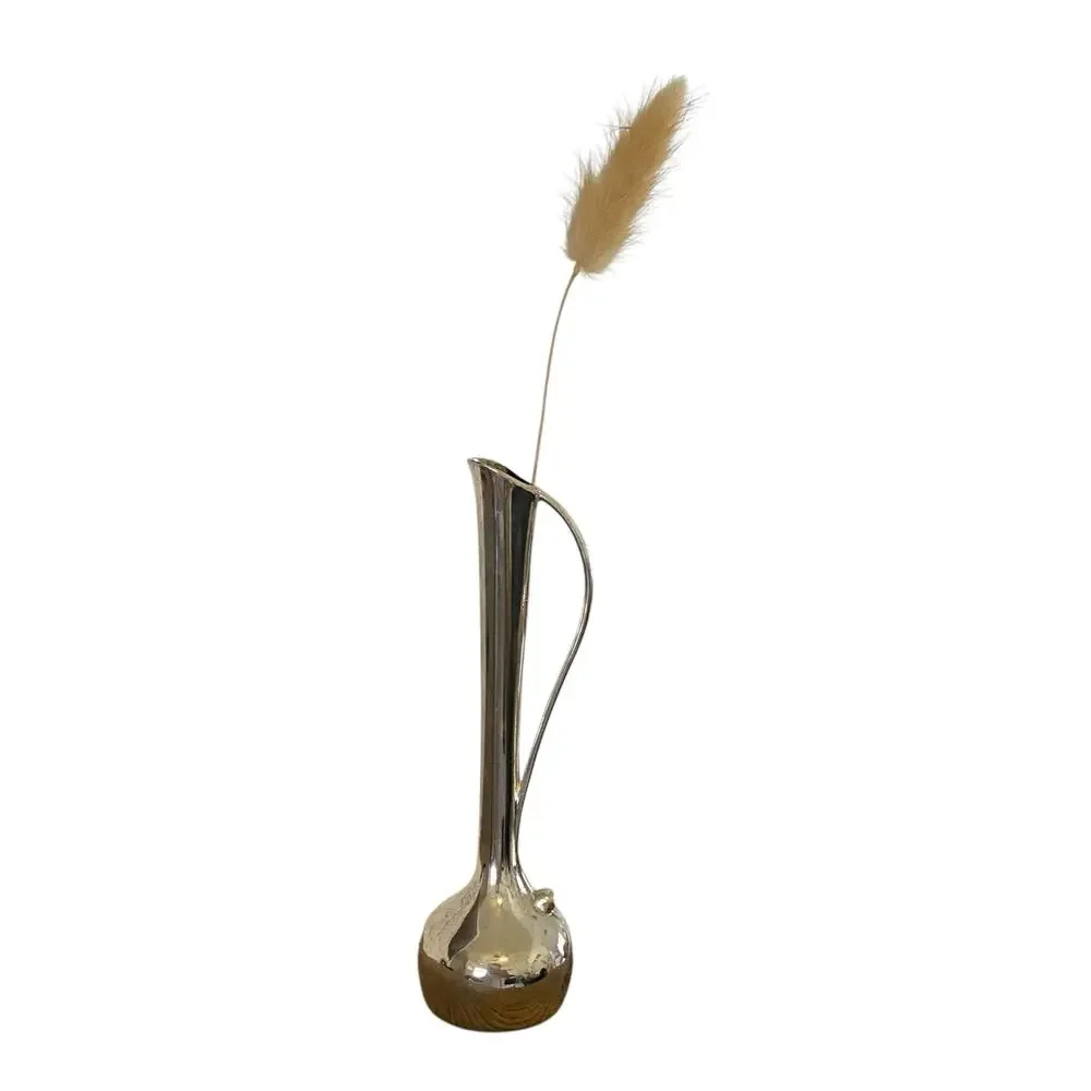 Vintage Davco Silver Ltd. Silver Single bud vase with handle *Flawed*